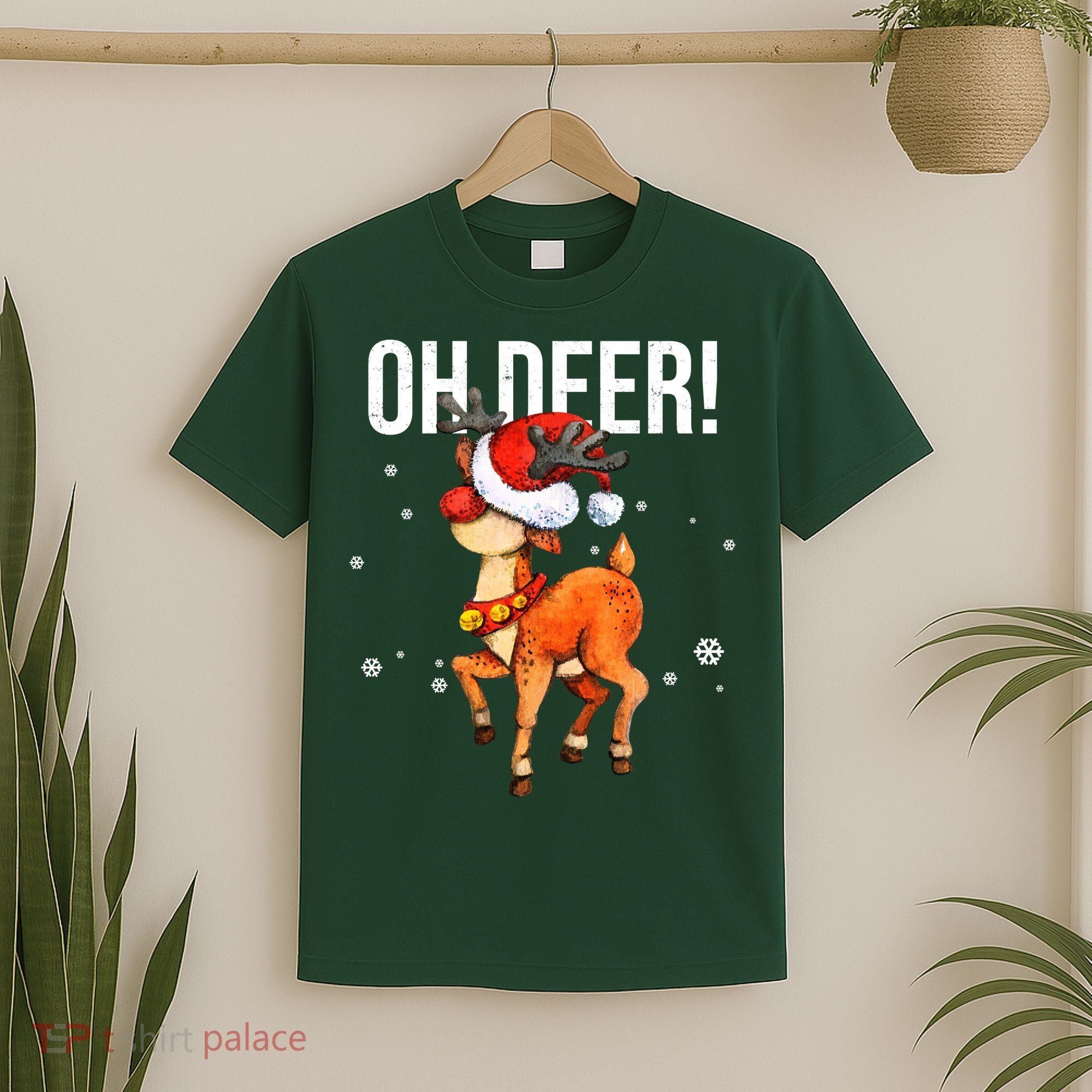 Oh Deer Christmas Holiday Vintage Gift T-Shirt