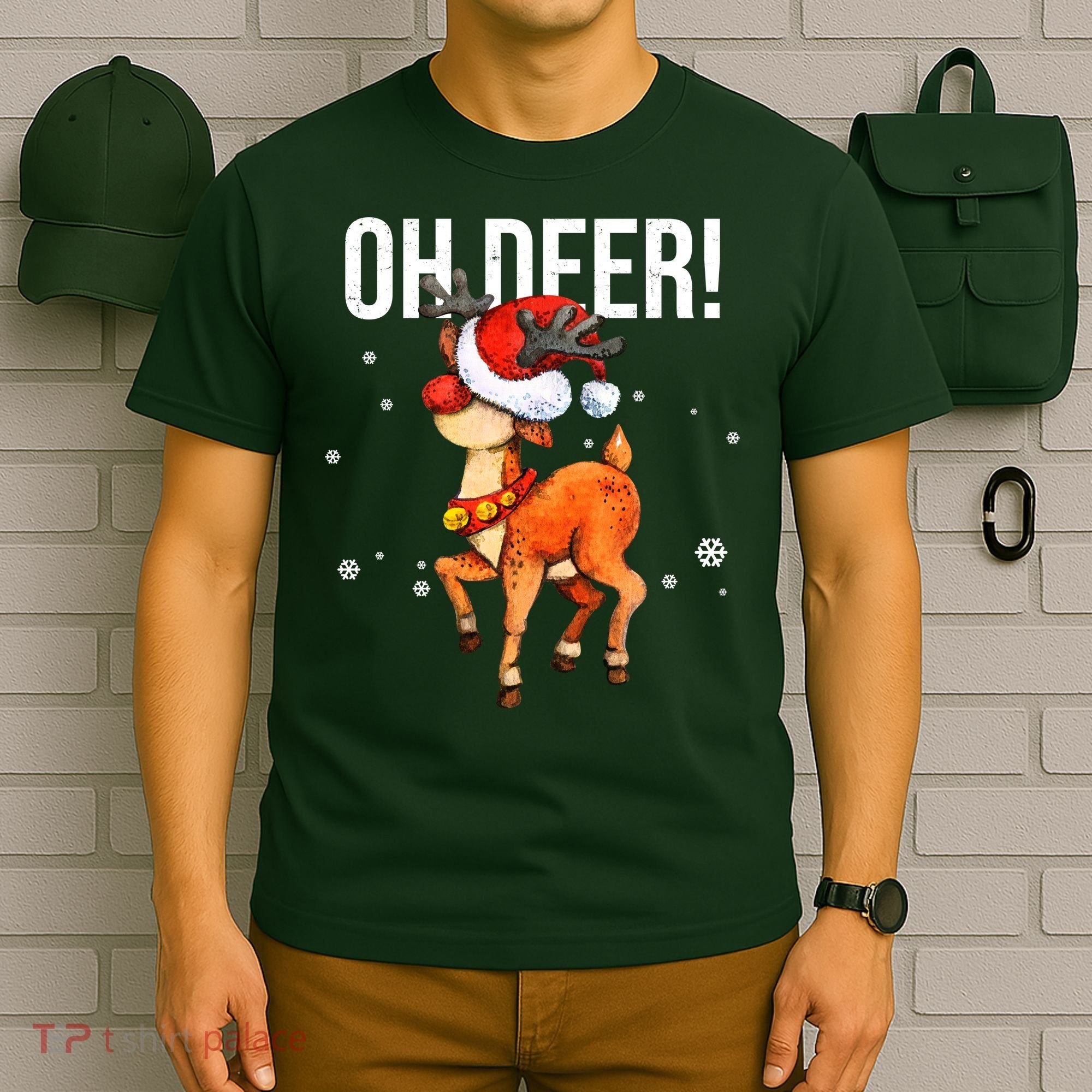 Oh Deer Christmas Holiday Vintage Gift T-Shirt