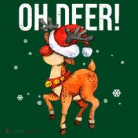 Oh Deer Christmas Holiday Vintage Gift T-Shirt thumb 7