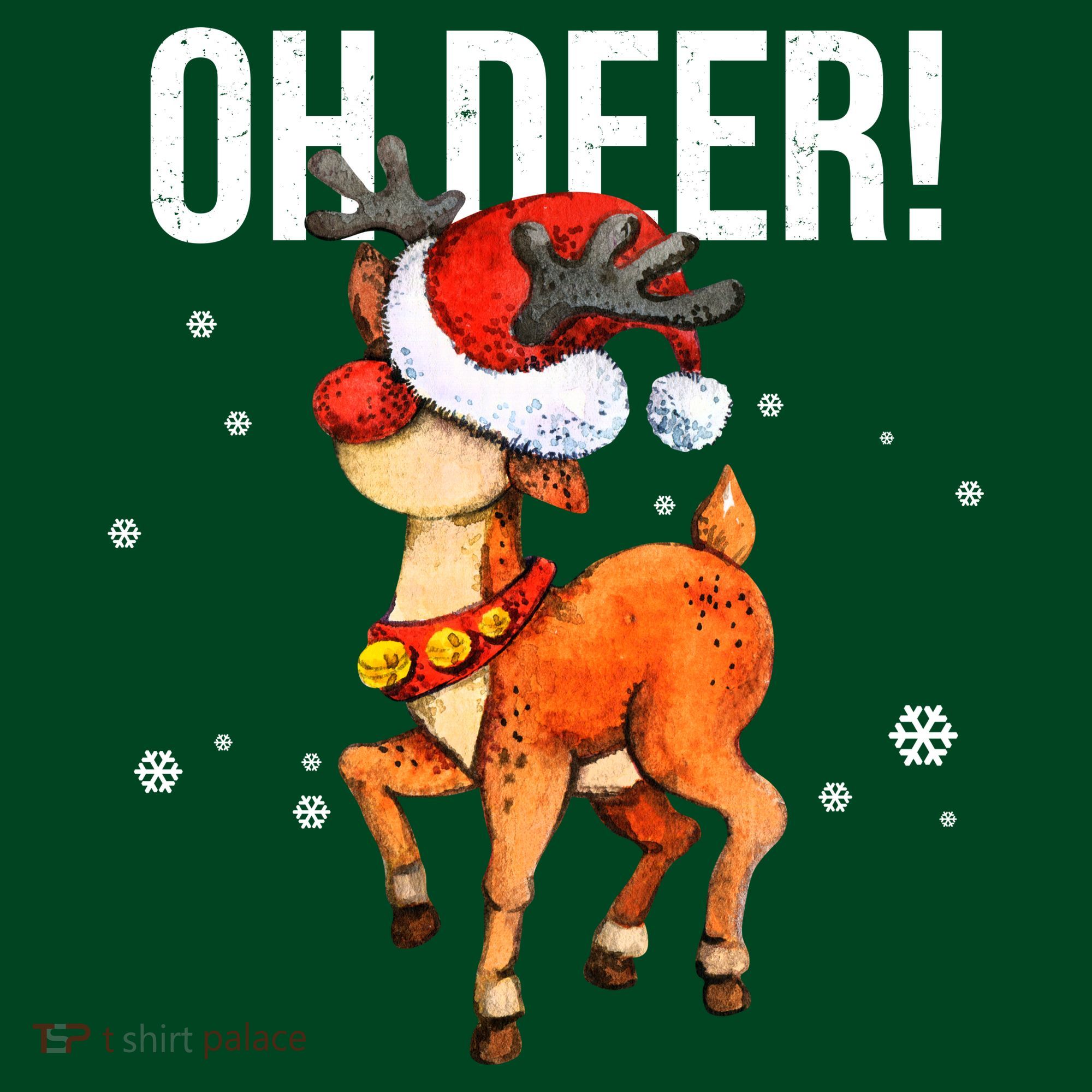 Oh Deer Christmas Holiday Vintage Gift T-Shirt