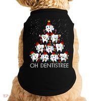 Oh Dentistree Cute Tooth Christmas Tree Merry Christmas Great Gift Doggie Tank thumb 0