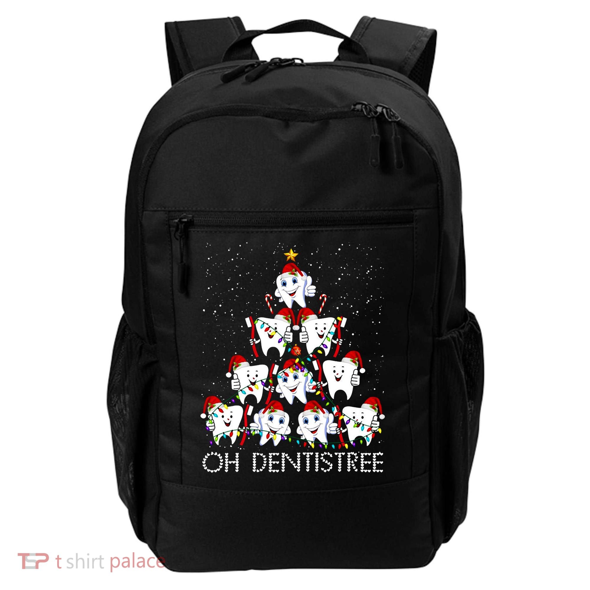 Oh Dentistree Cute Tooth Christmas Tree Merry Christmas Great Gift Backpack