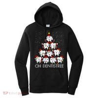 Oh Dentistree Cute Tooth Christmas Tree Merry Christmas Great Gift Women's Hoodie thumb 0