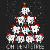 Oh Dentistree Cute Tooth Christmas Tree Merry Christmas Great Gift Hat thumb 2