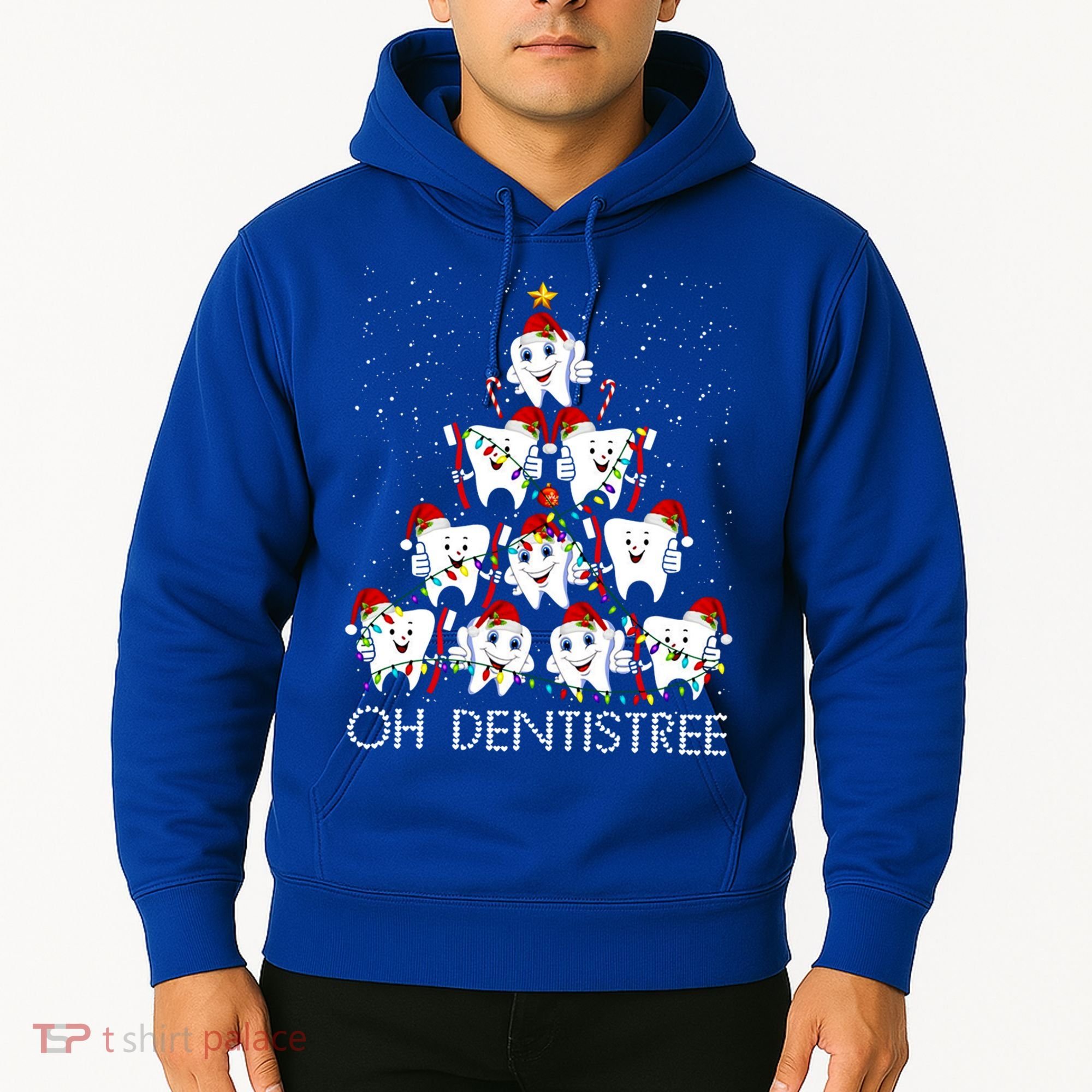 Oh Dentistree Cute Tooth Christmas Tree Merry Christmas Great Gift Hoodie