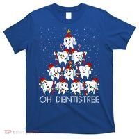 Oh Dentistree Cute Tooth Christmas Tree Merry Christmas Great Gift T-Shirt thumb 0