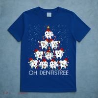 Oh Dentistree Cute Tooth Christmas Tree Merry Christmas Great Gift T-Shirt thumb 5