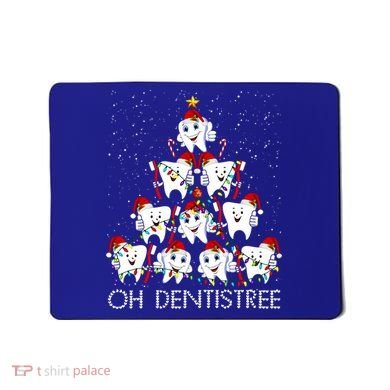 Oh Dentistree Cute Tooth Christmas Tree Merry Christmas Great Gift Mousepad