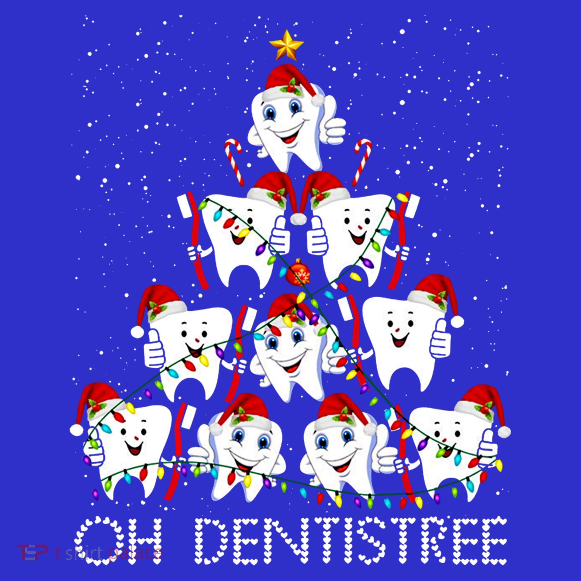 Oh Dentistree Cute Tooth Christmas Tree Merry Christmas Great Gift Women's Tank Top