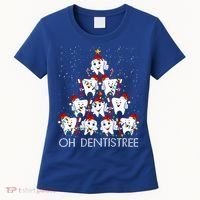 Oh Dentistree Cute Tooth Christmas Tree Merry Christmas Great Gift Women's T-Shirt thumb 0