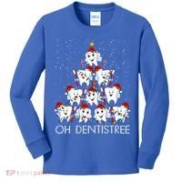 Oh Dentistree Cute Tooth Christmas Tree Merry Christmas Great Gift Kids Long Sleeve Shirt thumb 0