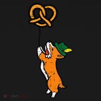 Oktoberfest Dog Corgi Pretzel German Bavarian Bucket Hat thumb 4
