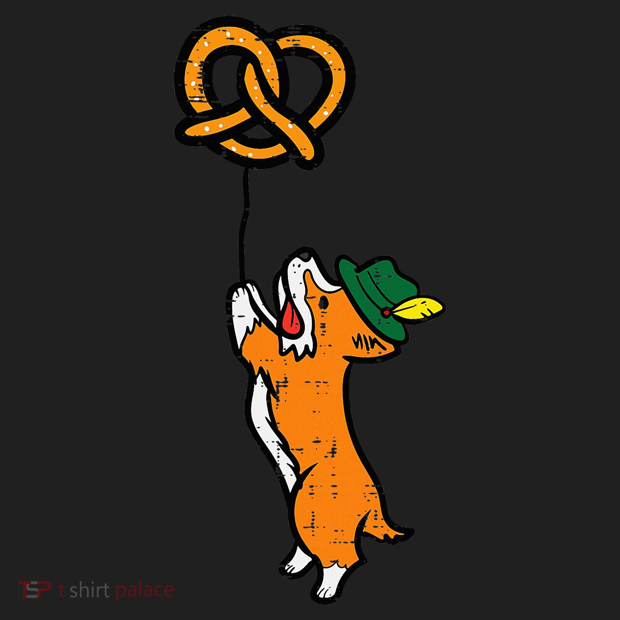 Oktoberfest Dog Corgi Pretzel German Bavarian Beanie