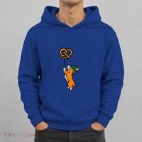 Oktoberfest Dog Corgi Pretzel German Bavarian Hoodie thumb 0