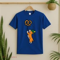 Oktoberfest Dog Corgi Pretzel German Bavarian T-Shirt thumb 2