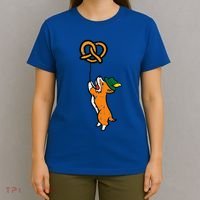 Oktoberfest Dog Corgi Pretzel German Bavarian T-Shirt thumb 4