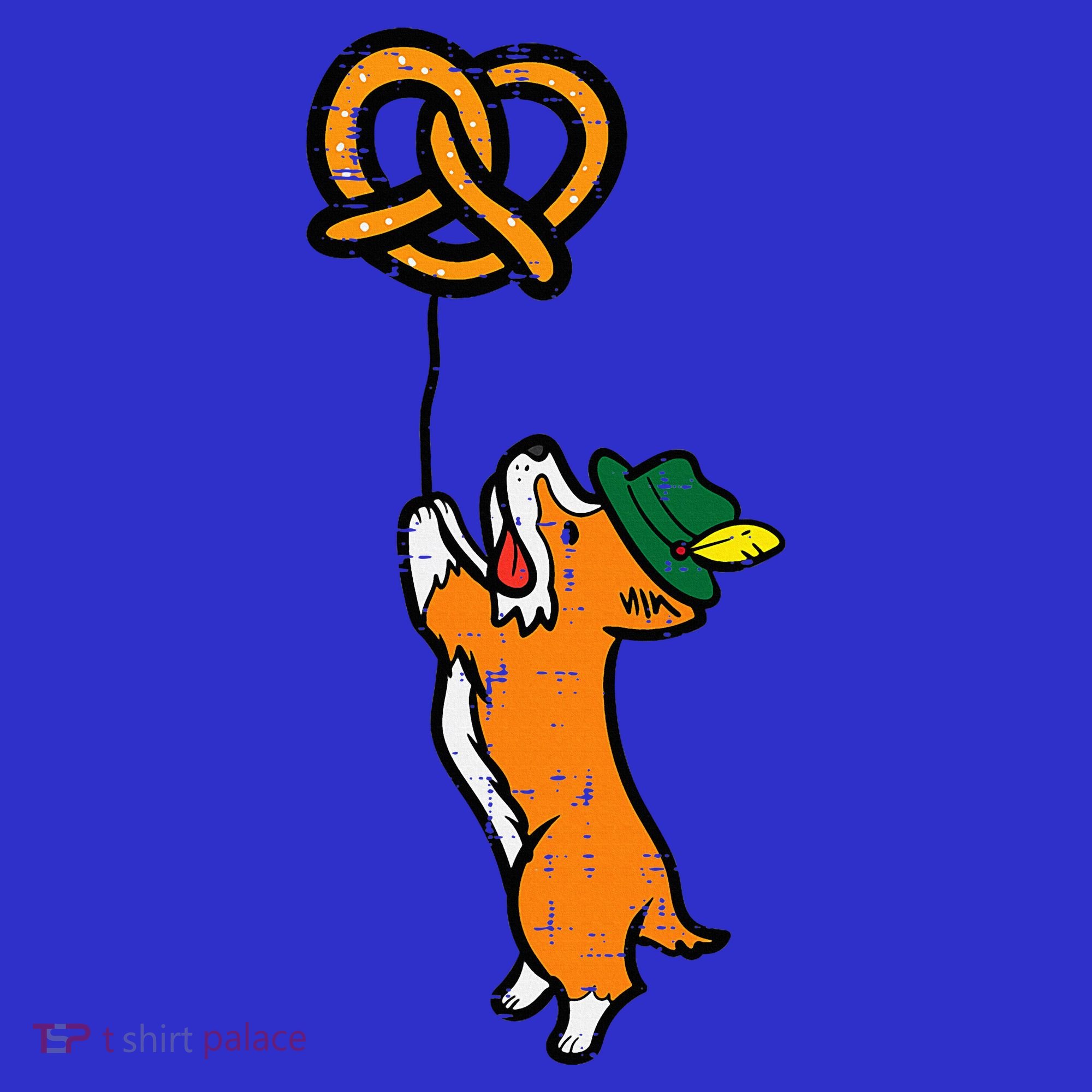 Oktoberfest Dog Corgi Pretzel German Bavarian Polo