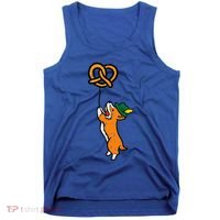 Oktoberfest Dog Corgi Pretzel German Bavarian Tank Top thumb 0