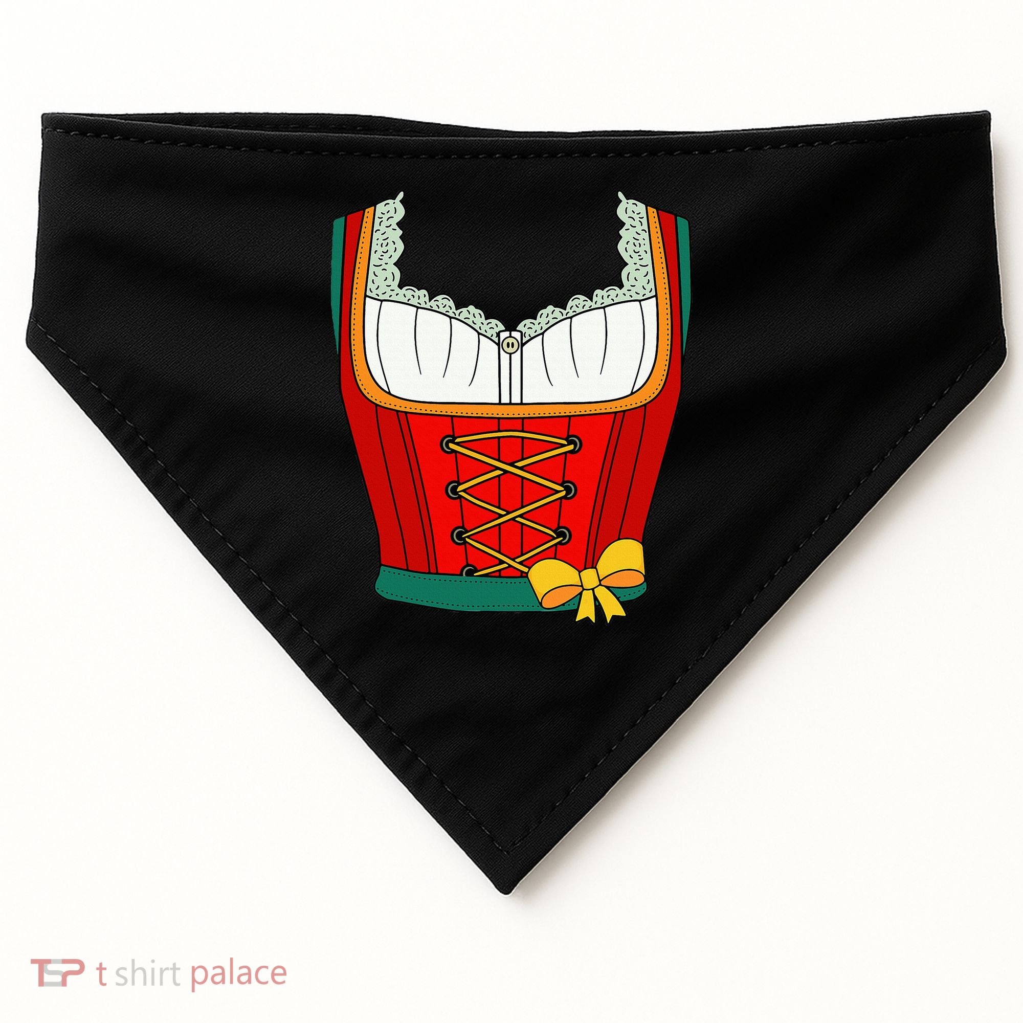 Oktoberfest Dirndl Costume For Halloween Party USA-Made Doggie Bandana