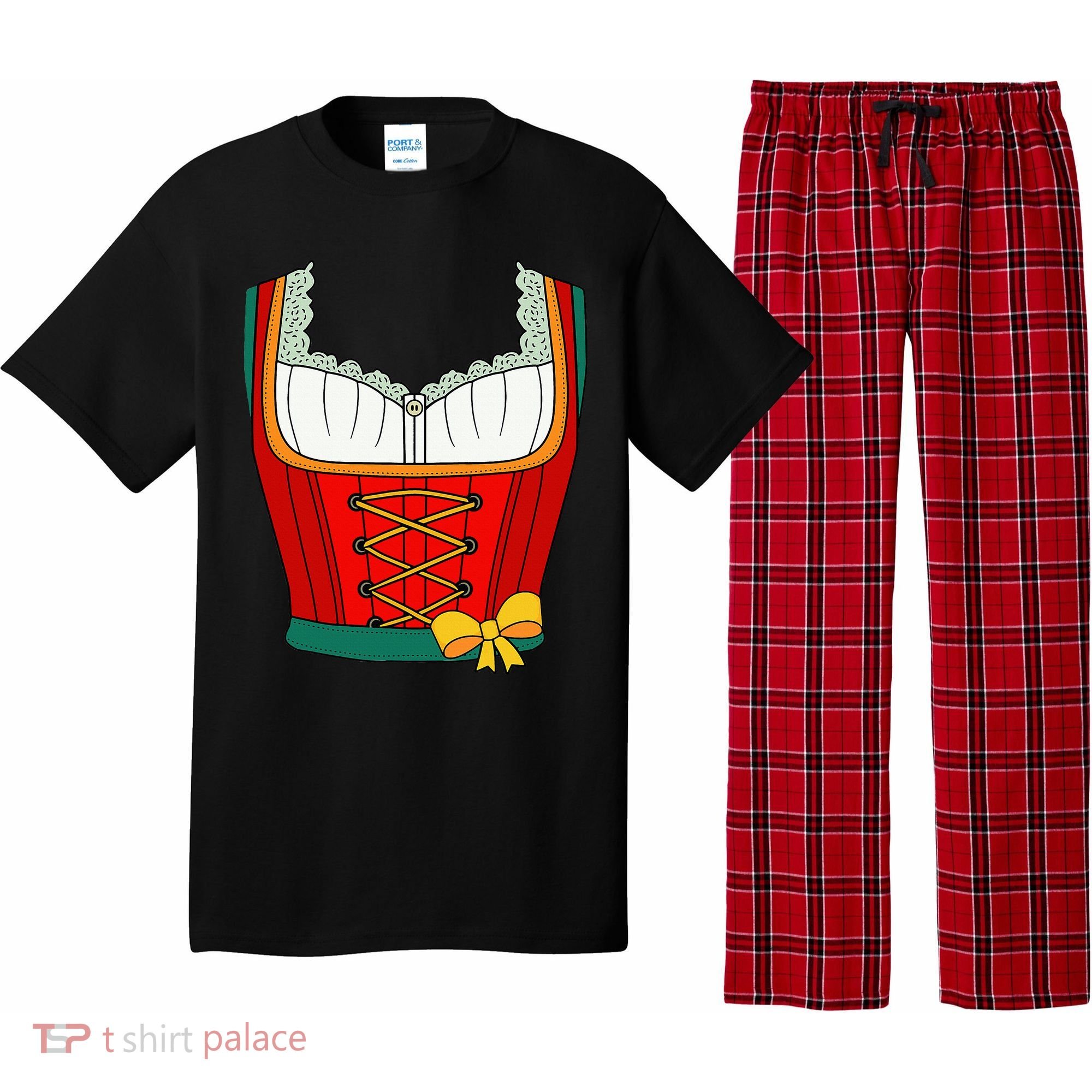 Oktoberfest Dirndl Costume For Halloween Party Pajama Set