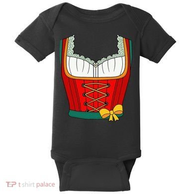 Oktoberfest Dirndl Costume For Halloween Party Baby Bodysuit
