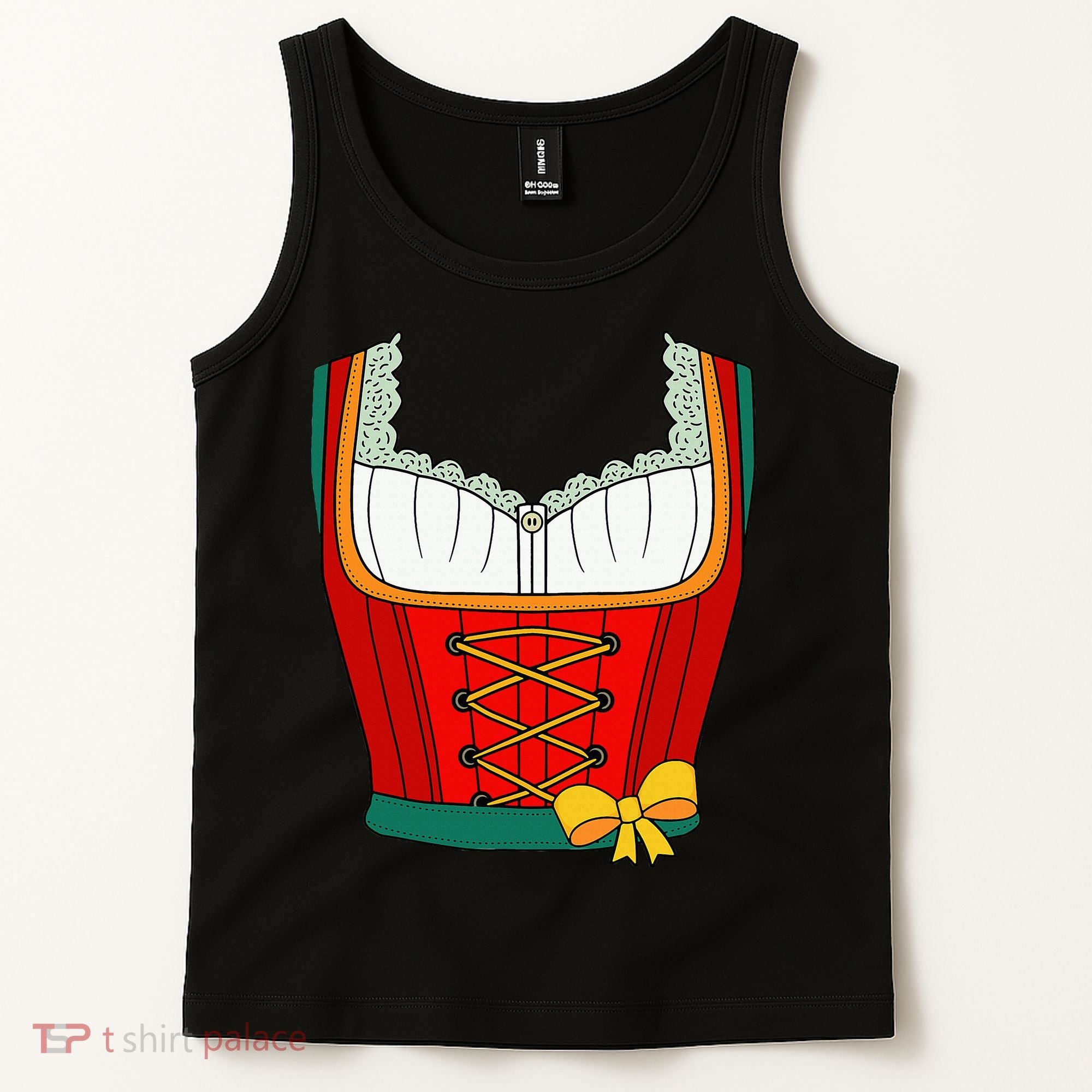 Oktoberfest Dirndl Costume For Halloween Party Tank Top