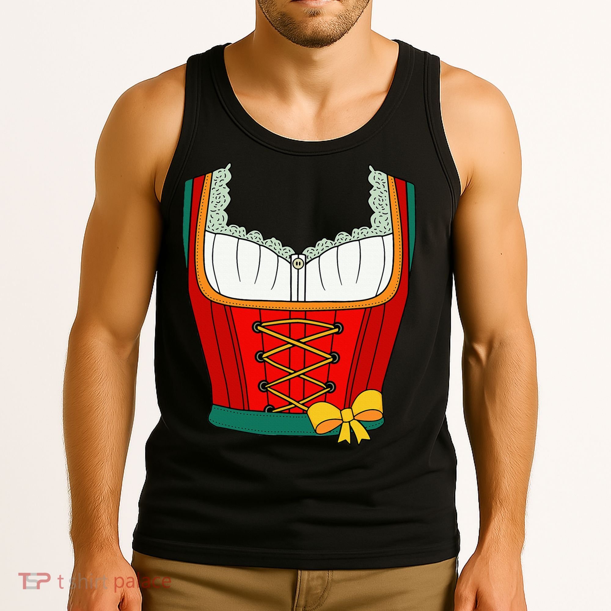 Oktoberfest Dirndl Costume For Halloween Party Tank Top
