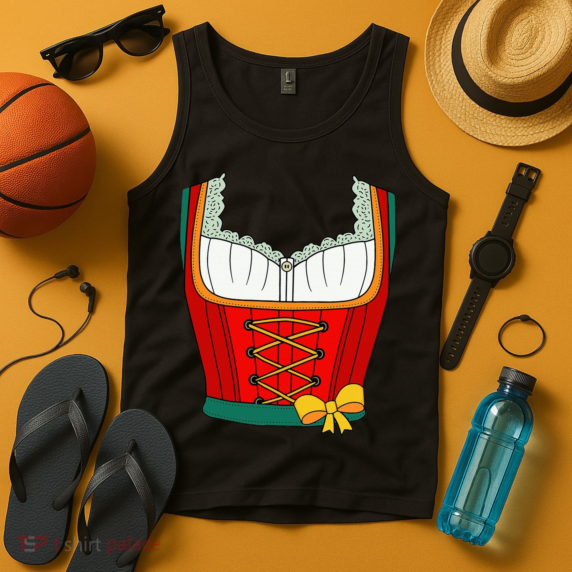 Oktoberfest Dirndl Costume For Halloween Party Tank Top