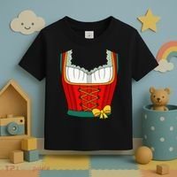 Oktoberfest Dirndl Costume For Halloween Party Toddler T-Shirt thumb 3