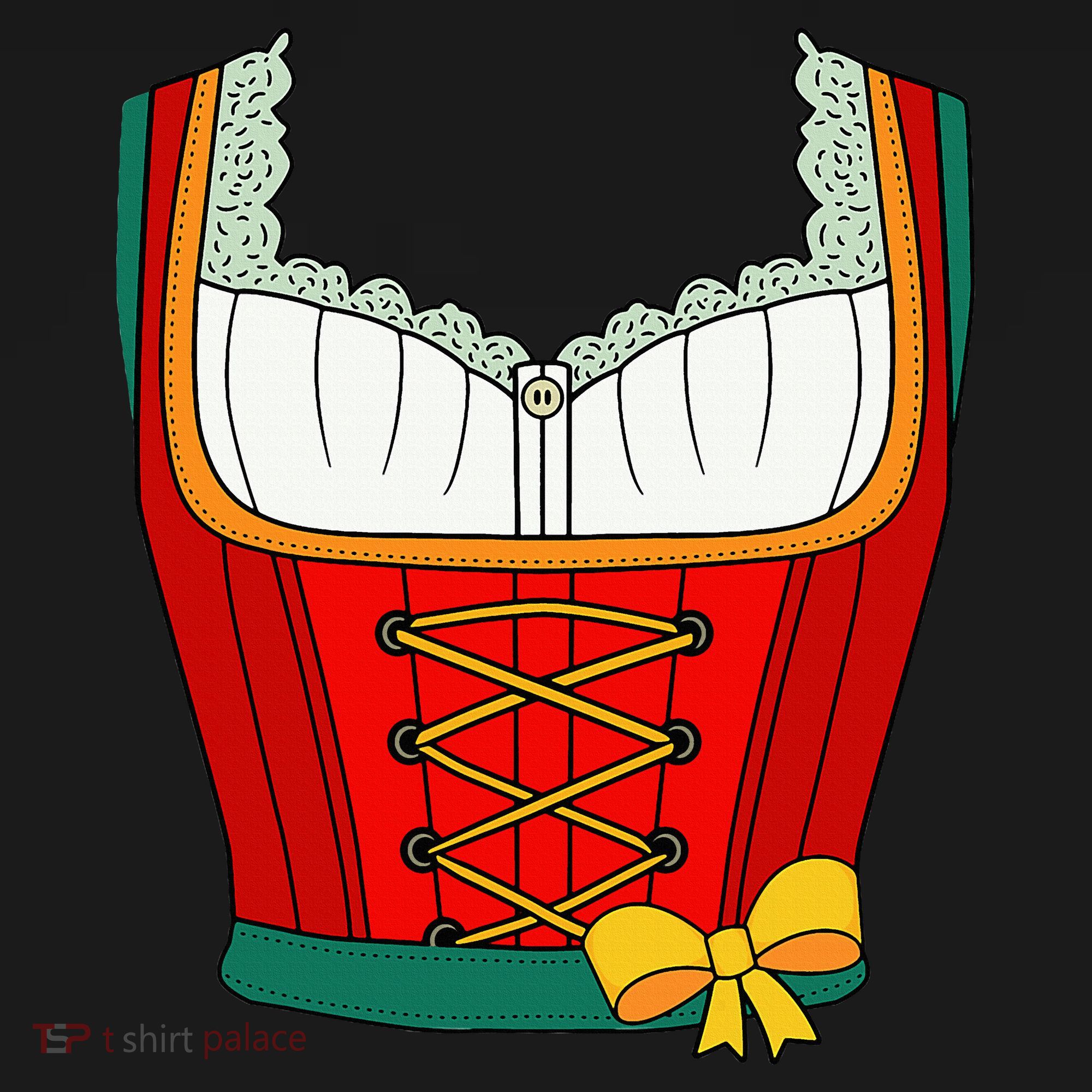 Oktoberfest Dirndl Costume For Halloween Party Visor