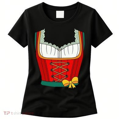 Oktoberfest Dirndl Costume For Halloween Party Women's T-Shirt