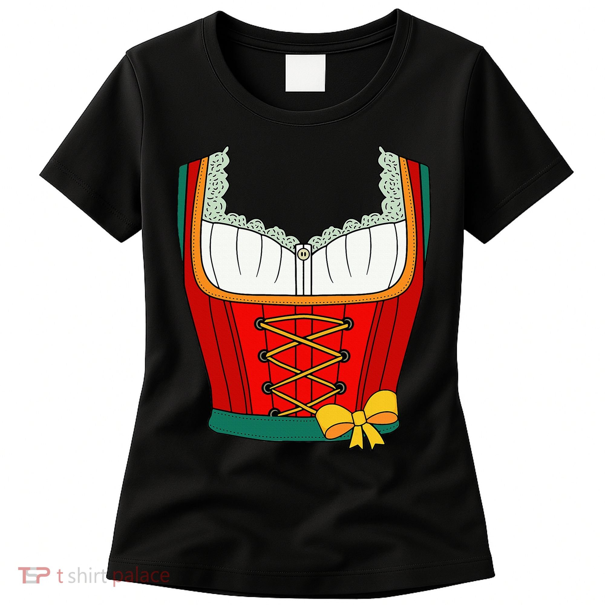 Oktoberfest Dirndl Costume For Halloween Party Women's T-Shirt