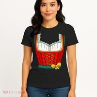 Oktoberfest Dirndl Costume For Halloween Party Women's T-Shirt thumb 4