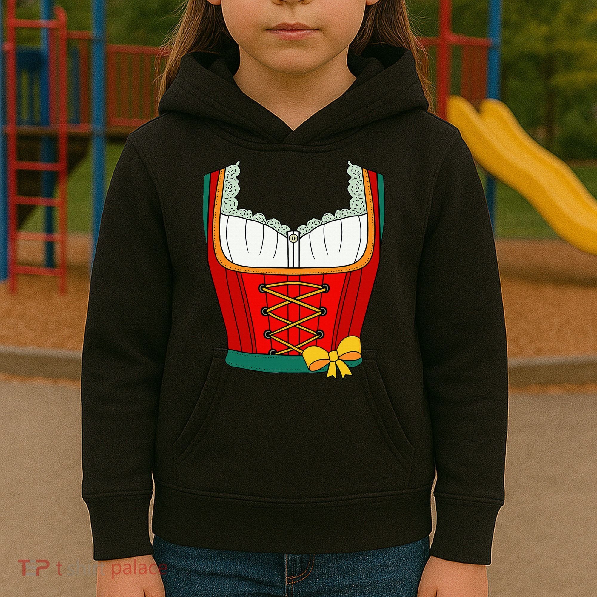 Oktoberfest Dirndl Costume For Halloween Party Kids Hoodie