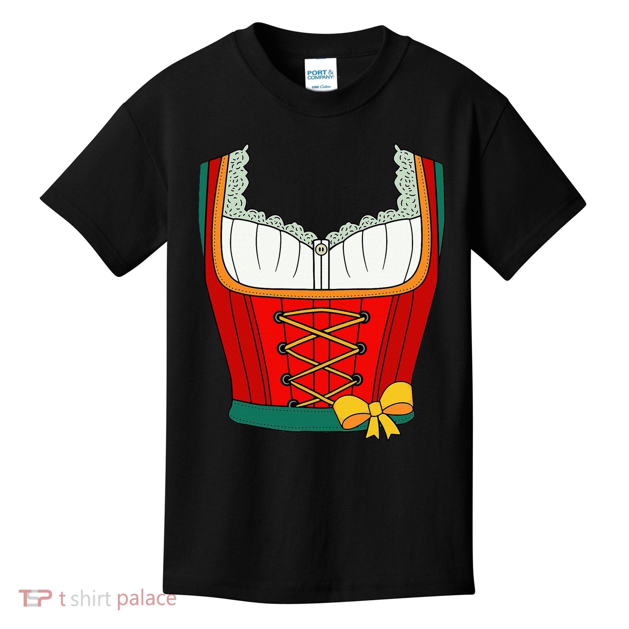 Oktoberfest Dirndl Costume For Halloween Party Kids T-Shirt