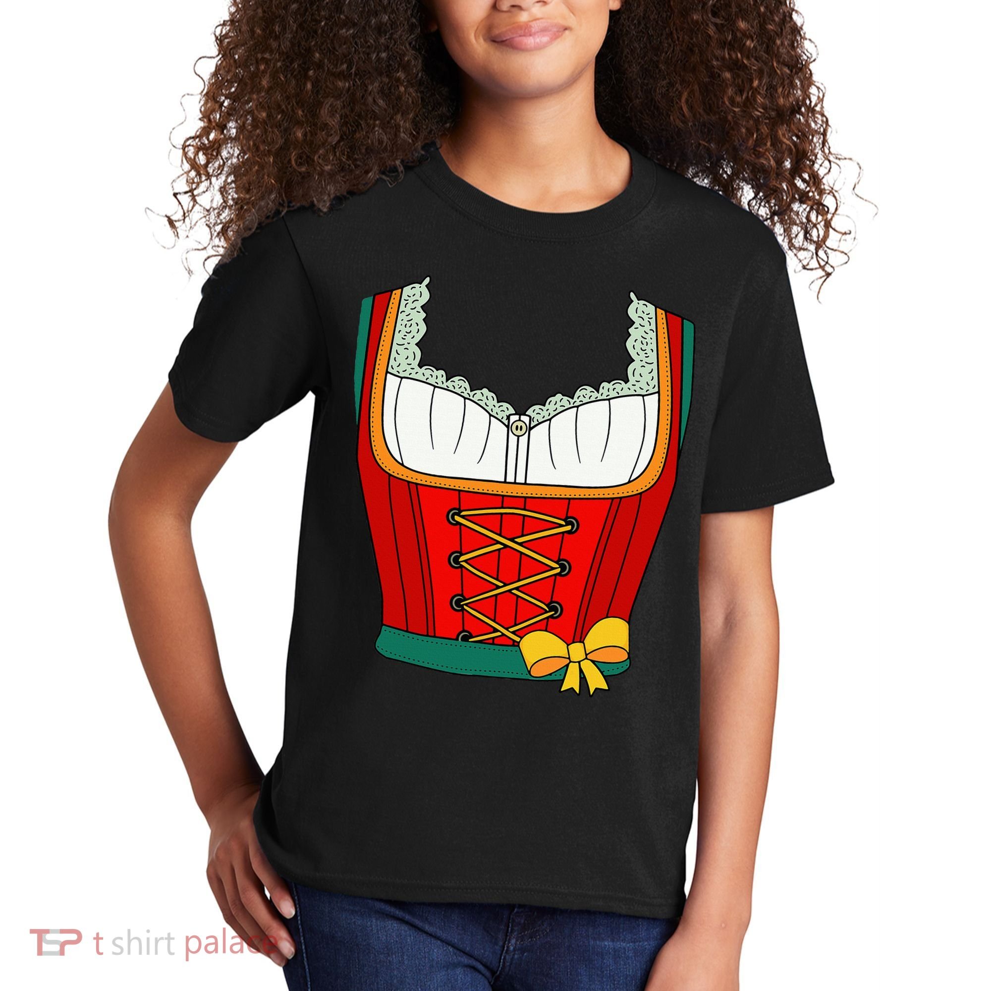 Oktoberfest Dirndl Costume For Halloween Party Kids T-Shirt