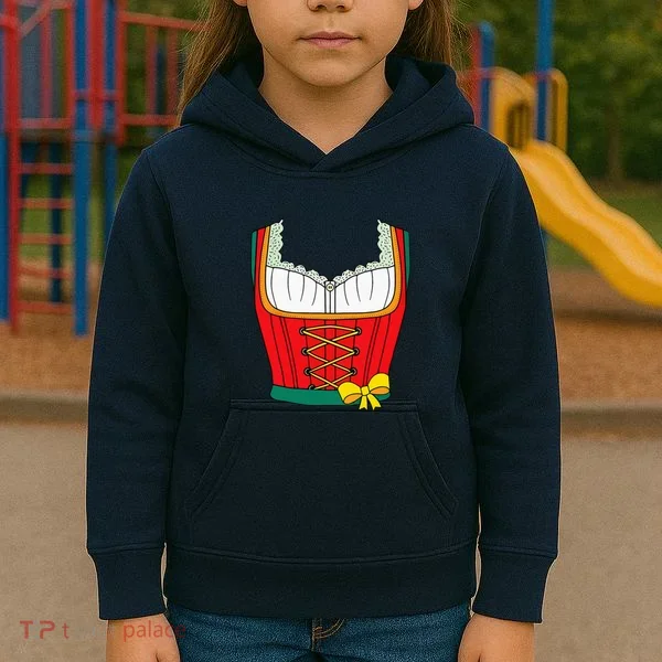 Oktoberfest Dirndl Costume Kids Hoodie
