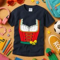 Oktoberfest Dirndl Costume Kids T-Shirt thumb 3