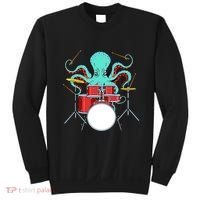 Octopus Drummer Drums Lover Kit Snare Bass Hihat Trap Set Sweatshirt thumb 0