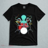 Octopus Drummer Drums Lover Kit Snare Bass Hihat Trap Set T-Shirt thumb 5