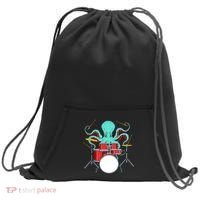 Octopus Drummer Drums Lover Kit Snare Bass Hihat Trap Set Sweatshirt Cinch Pack Bag thumb 0