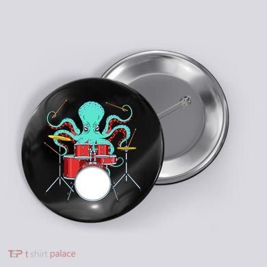 Octopus Drummer Drums Lover Kit Snare Bass Hihat Trap Set Button