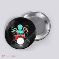 Octopus Drummer Drums Lover Kit Snare Bass Hihat Trap Set Button thumb 0