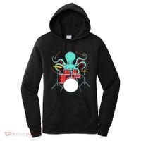 Octopus Drummer Drums Lover Kit Snare Bass Hihat Trap Set Women's Hoodie thumb 0