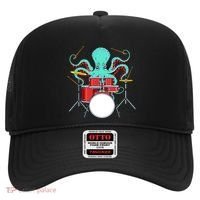 Octopus Drummer Drums Lover Kit Snare Bass Hihat Trap Set Hat thumb 0