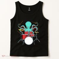 Octopus Drummer Drums Lover Kit Snare Bass Hihat Trap Set Tank Top thumb 2