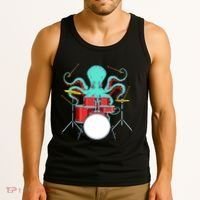 Octopus Drummer Drums Lover Kit Snare Bass Hihat Trap Set Tank Top thumb 3