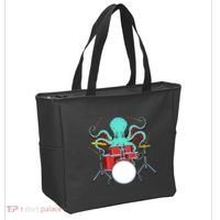 Octopus Drummer Drums Lover Kit Snare Bass Hihat Trap Set Tote Bag thumb 2