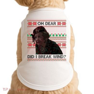 Oh Dear Did I Break Wind Funny Ugly Christmas Doggie Tank