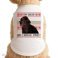 Oh Dear Did I Break Wind Funny Ugly Christmas Doggie Tank thumb 0